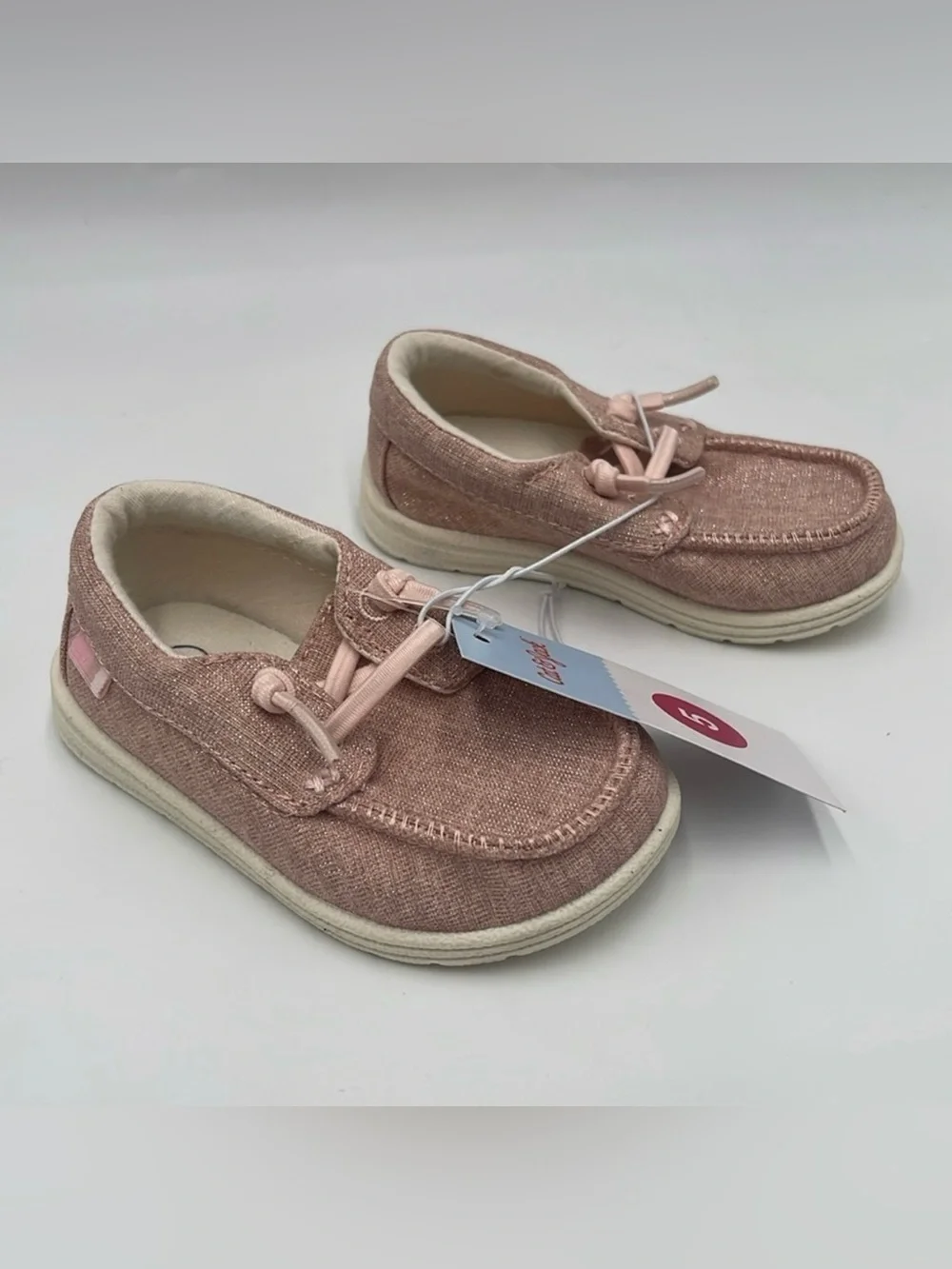 NWT Cat & Jack Kids Bobby Slip-On Sneakers Pink Size 5